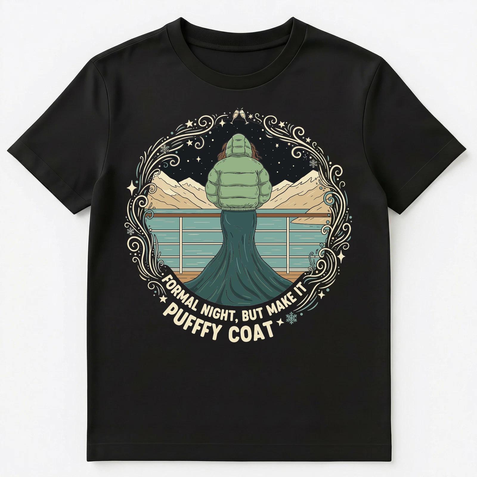 

Cruise Enthusiast Puffy Coat Formal Night Celebration Unisex T-Shirt 2XL