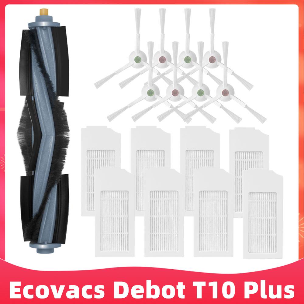 Fit For ( Ecovacs T10 Plus / X1 Plus ) Roller Side Brush Filter Dust Bag Mop Rag Robot Vacuum Cleaner Replacement Accessory Part