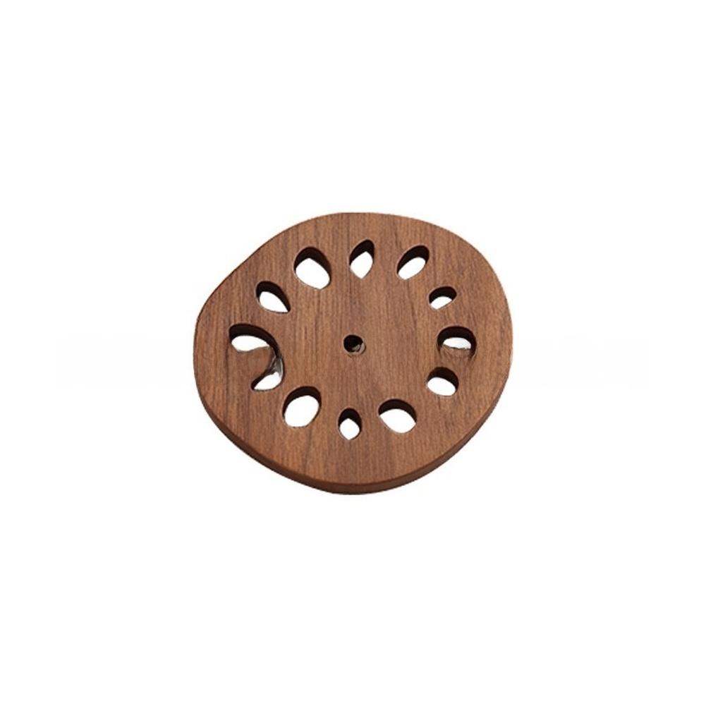

PlantBased Wooden Coasters Set of 4 with Holder for Coffee Tea Cups Heat Insulation Design Modern Minimalist Style for Home Use 7.5x8cm