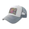 Summer Beach Subtropical Flora and Fauna Mesh Baseball Cap Sun Visor Hat Womens Unisex Adjustable Trucker Cap