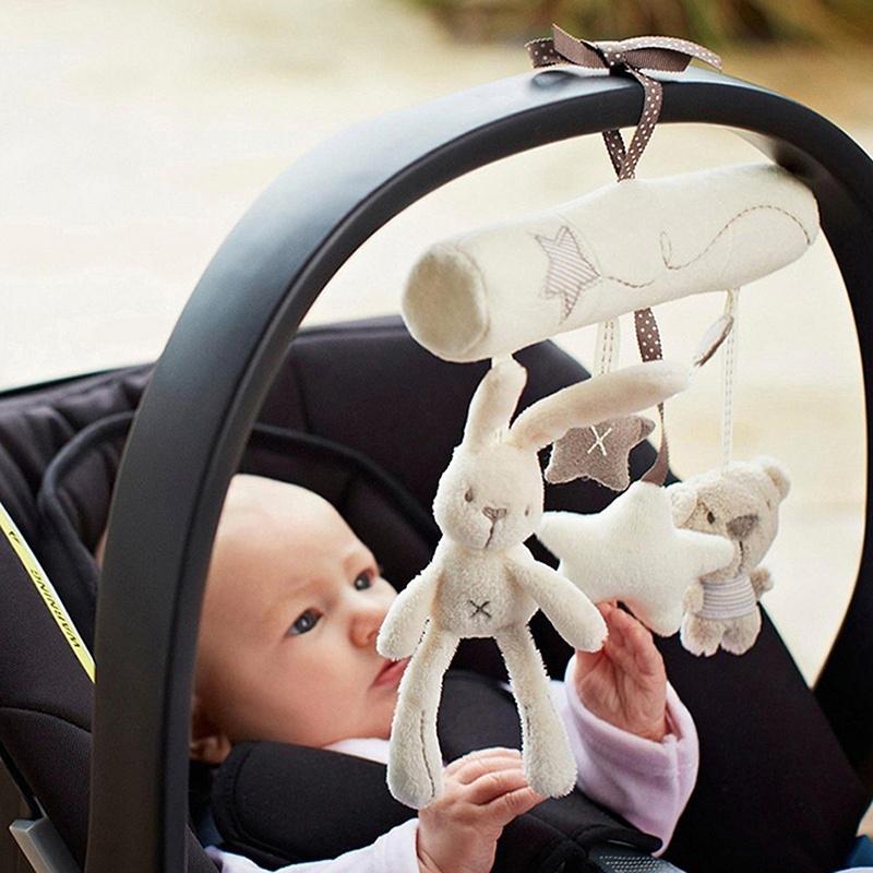 mamas ve papas karyolasi asili oyuncak bebek cingirak oyuncak yumusak pelus tavsan muzik mobil urunleri satmak