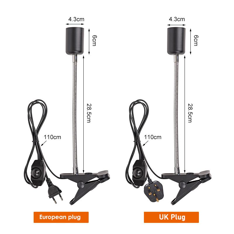 UVA+UVB 3.0 Pet Reptile Lamp Set Turtle Heating Lamp Holder Mini Pet Heat Bulb Amphibians Lizards Temperature Controller Light