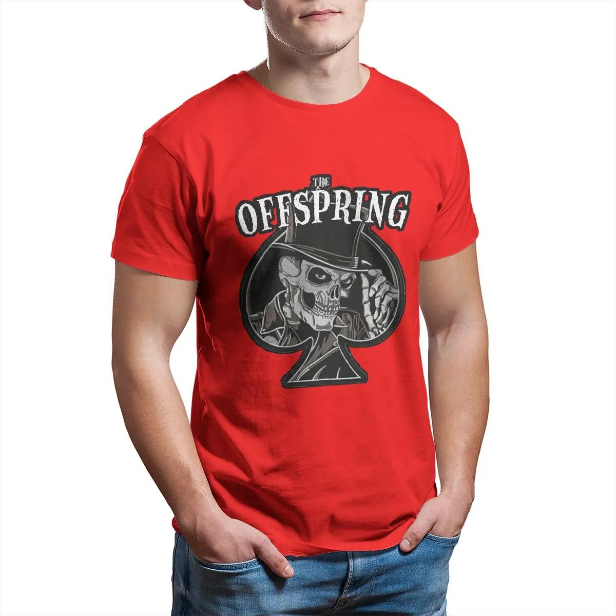 the offspring Мужская футболка The Offspring Крутые футболки с коротким рукавом и круглым вырезом 100% хлопок Подарок на день рождения Топы S