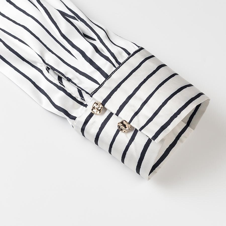 Spring/Summer 2025 Women's Versatile Single-Breasted Silk Satin Shirt