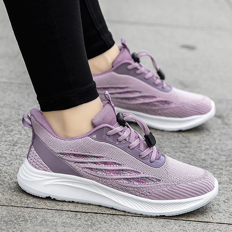 Brand Spring and Autumn Non-slip Lightweight Walking Shoes Casual Sports Breathable Mom Shoes
