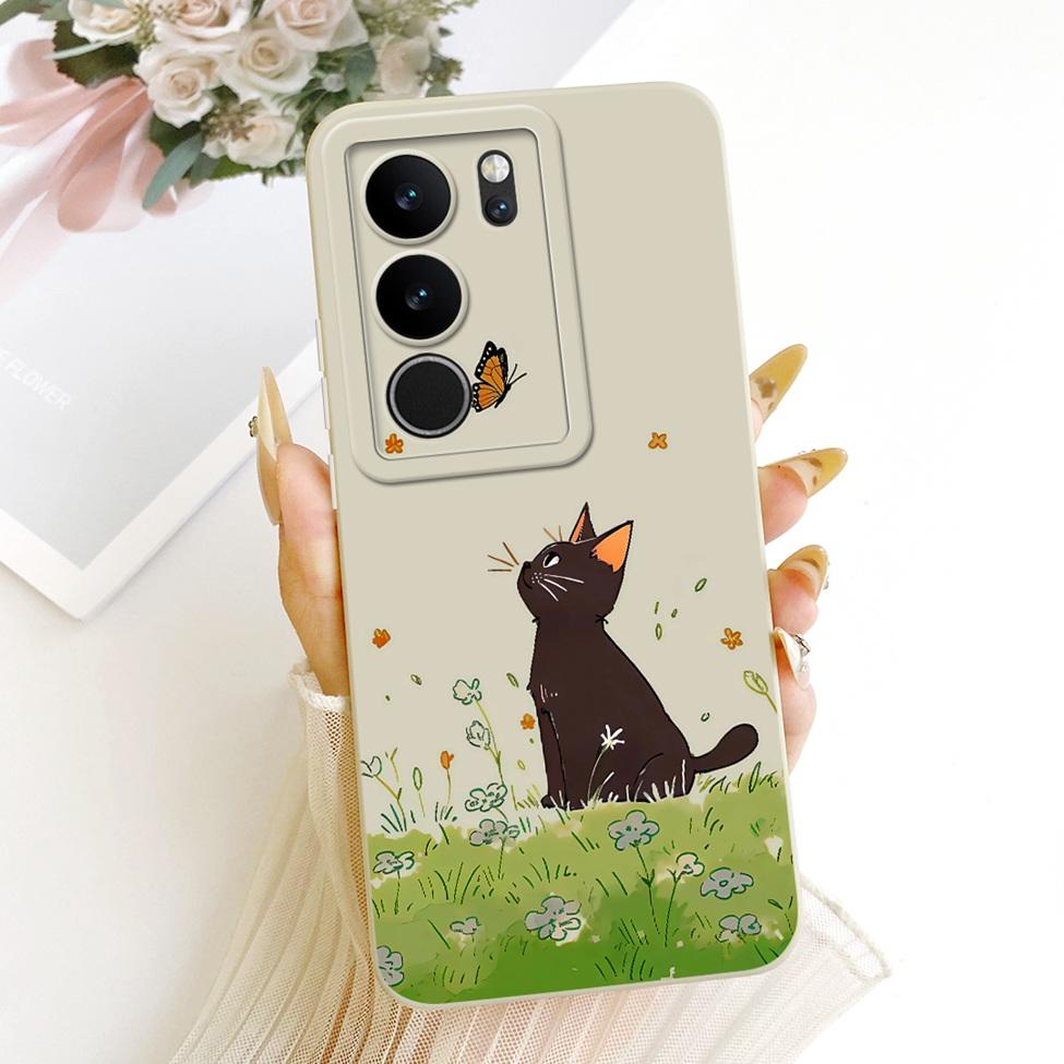 Phone Case For Vivo V29 V2250 V29Pro V2251 Casing For Vivo V29 Pro Cover Silicone Fashion Cartoon Cute Funny Painted
