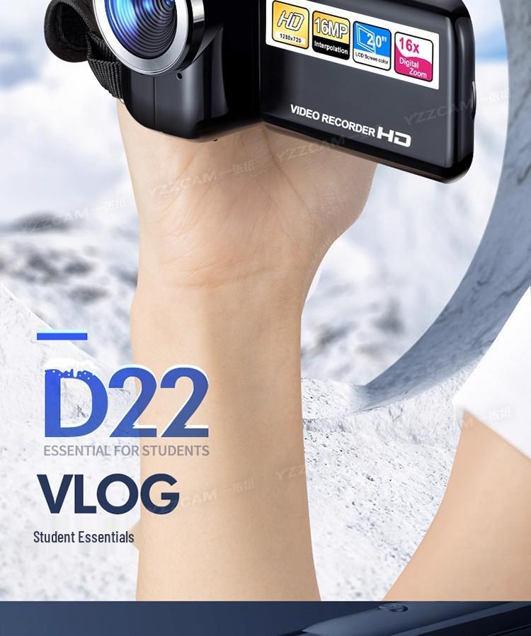 16MP Digitalkamera DV22 für Kinder im Freien - HD-Qualität für junge Fotografen