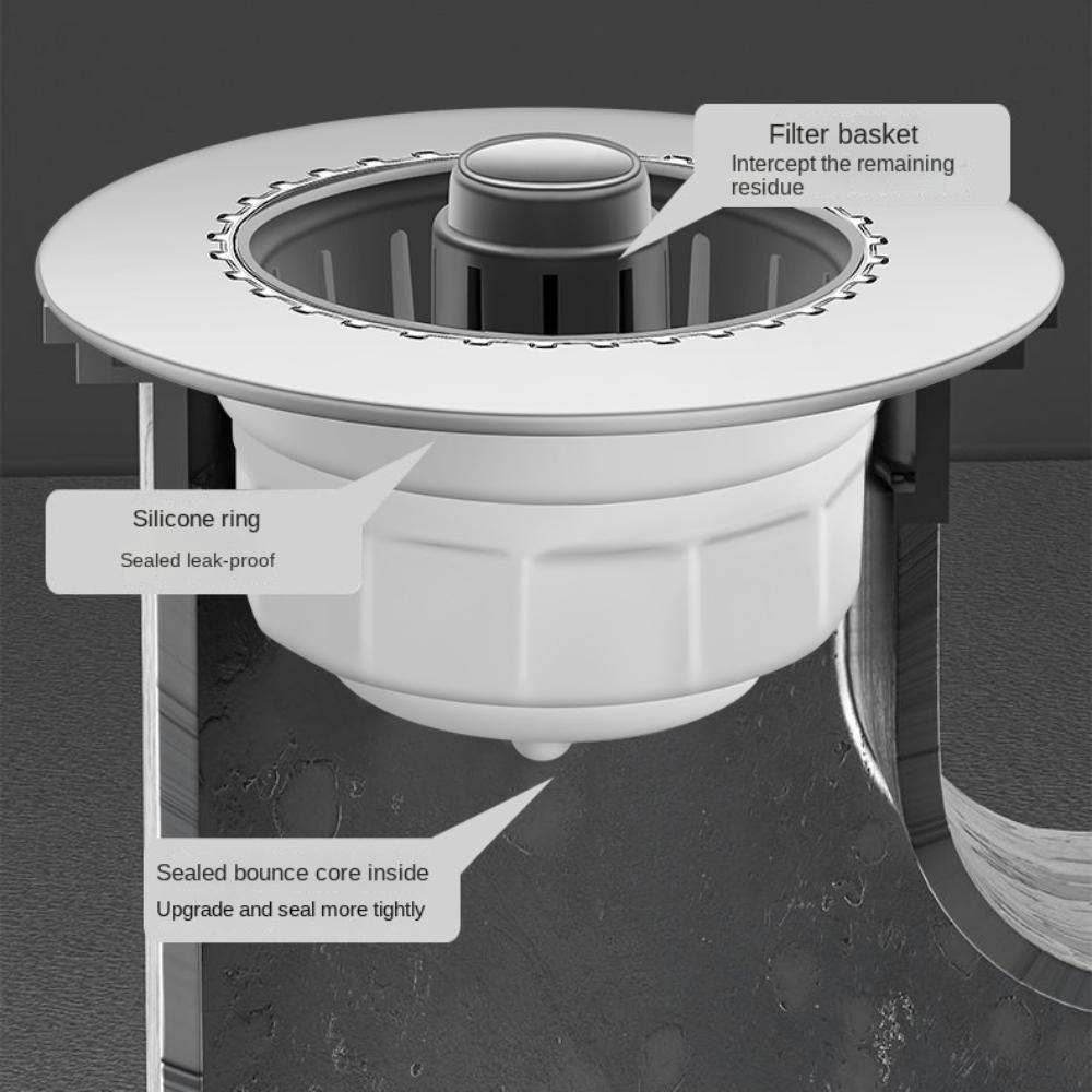 Unidirectional Drainage Sink Filter Anti-blocking Water Shut-off Cover Drain Filter  Kitchen