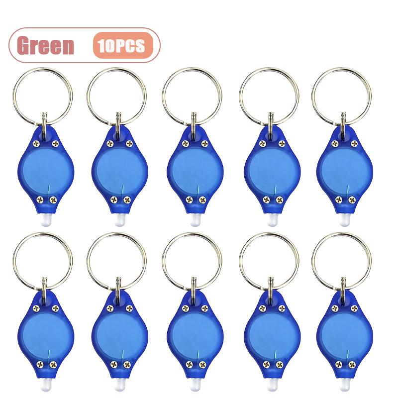 1-10PCS Portable UV Keychain Light Mini LED Flashlight for Counterfeit Money Detection  Outdoor Camping Emergency Tool
