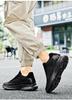 Men's Black Invisible Height-Increasing Sports Shoes - 8cm Taller, Breathable, Thick Sole, Versatile Spring Dad Sneakers
