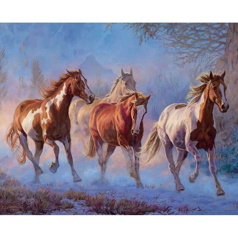 5D DIY Diamond Painting Kit Hummer In The Snow Art Diamond Embroidery Rhinestones Decorations for Home