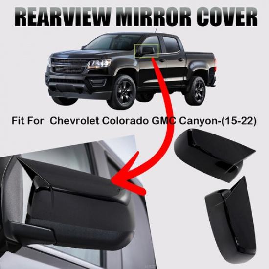 Left + RiGht Side Tow Mirror Cover Shell For Chevy Colorado/GMC Canyon 2014-