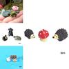 Niedliche und langlebige Mini-Tiere Harzornamente für Feengarten-Miniaturen