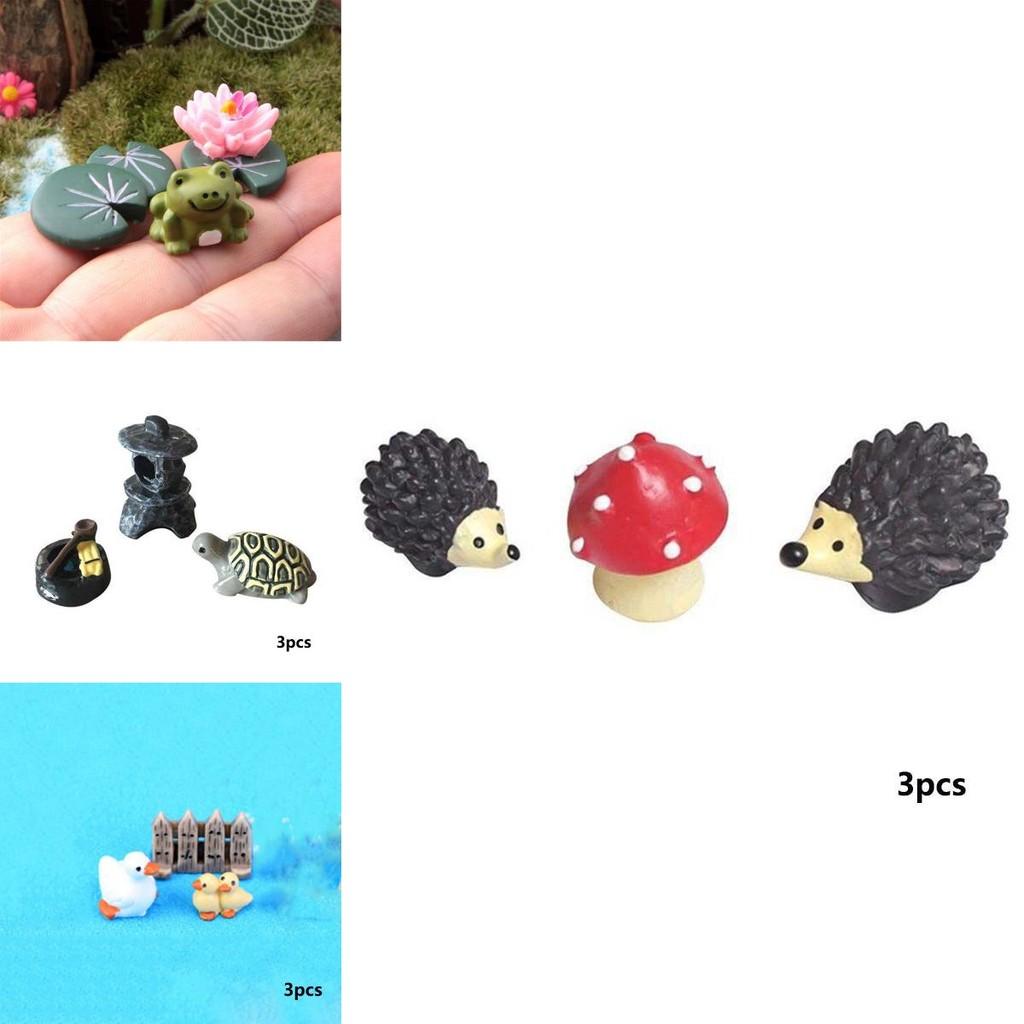 Cute And Durable Mini Animals Resin Ornaments For Fairy Garden Miniatures