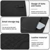 2Pcs PU Leather Car Anti Kick Mat  Protector Pad Auto Seat Back Protector Cover Back Seat Organizer with Storage Bag Waterproof