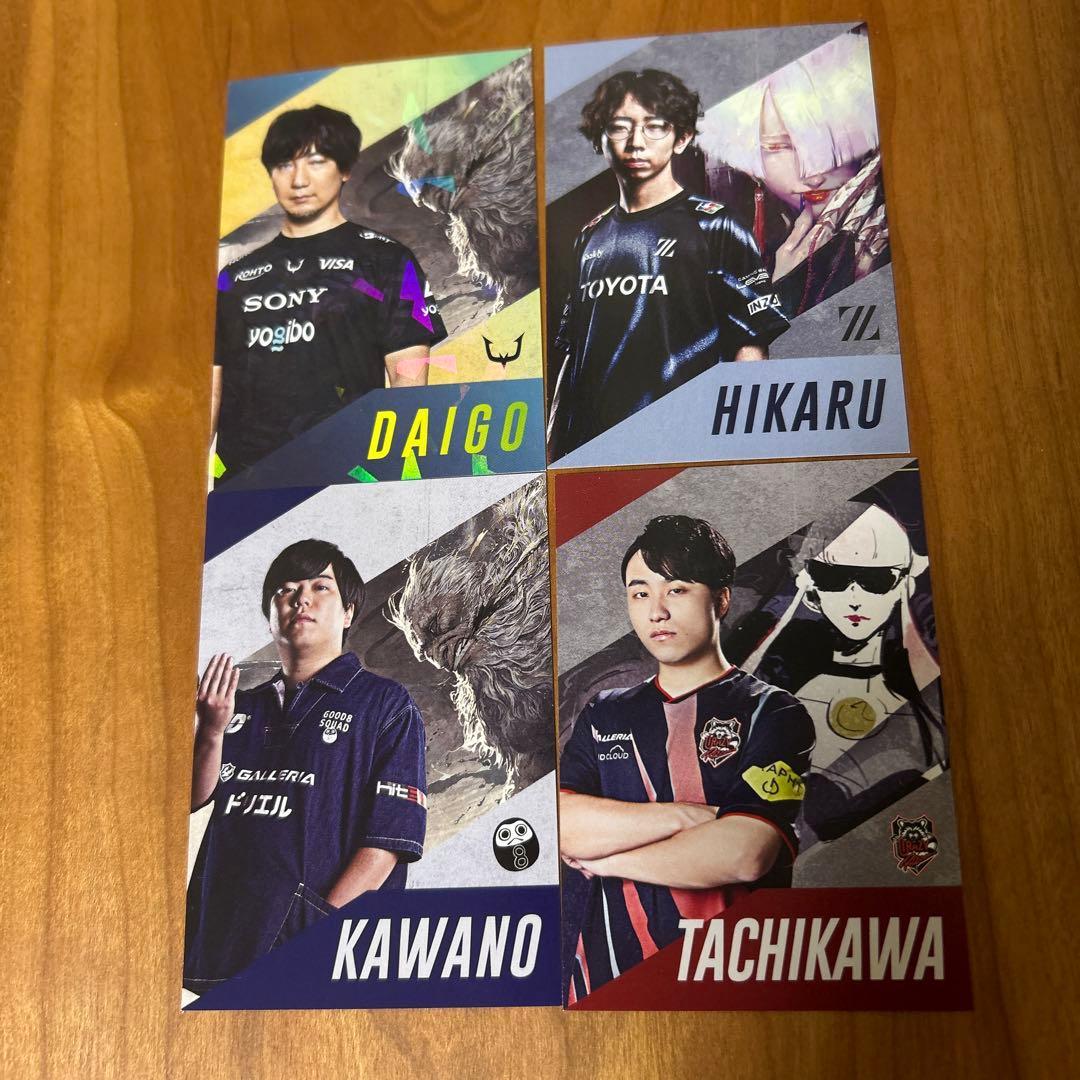 Used Street Fighter Card Set of 4