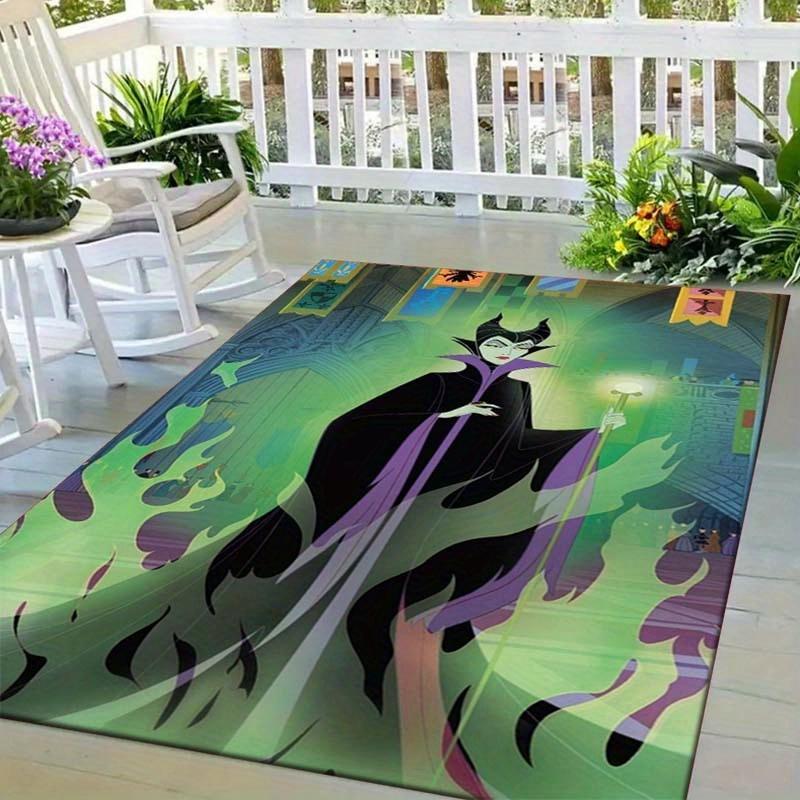 

1pc Disney Villain Pattern Area Rug Soft Flannel Floor Mat for Living Room, Bedroom, Kitchen, Sofa Coffee Table Floor Mat, Machine Washable 60cm by 90cm