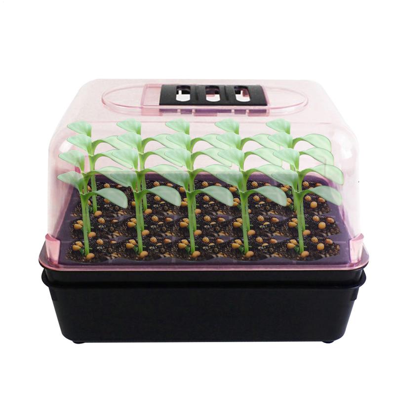 Germination Tray Seedling Growing Box Portable Independent Growing Germination Tray for Flower Succulent Vegetable Farm Use CN