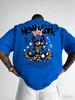 American Unisexs new summer Cool Bear Letter wealth print micro elastic breathable round neck Tshirt outdoor street style top
