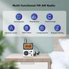 Radio Mini FM AM Dwuzakresowy odbiornik radiowy z wyświetlaczem LCD Obsługa słuchawek 3,5 mm Budzik Wyłącznik czasowy 2 * Zasilanie bateryjne AAA