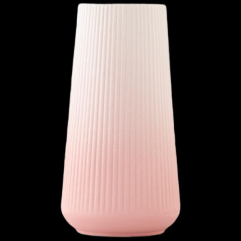 Gradient Pink Waterdrop Ceramic Vase