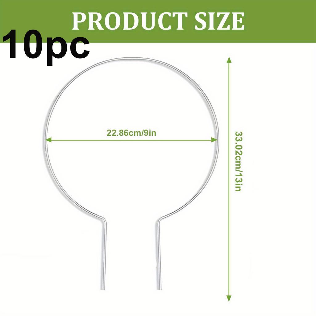 10pcs U-Shaped Acrylic Plant Climbing Frames - Transparent, Durable Support for Potted Plants, Ideal for Indoor Vines & Flowers