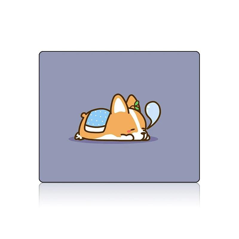 Gaming Cute Mouse Pad Small Corgi Shiba Inu Pc Accessories Deskmat Mousepad Gamer Keyboard Mats Anime Kawaii Laptops Mause Pads