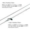 Petit Jewel Hidden Heart Pair Set of Stainless Steel and Christmas YU-NA Necklaces, 2, 316L, Men's Women's, Couple's Gift, Anniversary,