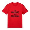 Die Falklandinseln sind Argentinisch Argentinischer Stolz Buchstabendruck T-Shirt Herren Mode Lässig Kurzarm Damen O-Ausschnitt Baumwolle Locker Oberteil
