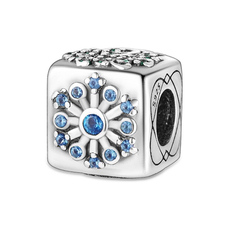 Original Copper Charms Bead Snowflake Penguin Ice Skates Pendants Fit Women Girls Bracelet Diy Jewelry Gift