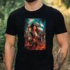 Mens Pirate Arms Motif Cotton T-Shirt Size XS To 5XL-