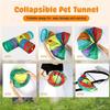 Premium-2X Bunny Tunnels & Tubes Collapsible 3 Way Bunny Hideout Small Animal Activity Tunnel For Dwarf Rabbits Bunny Kitty