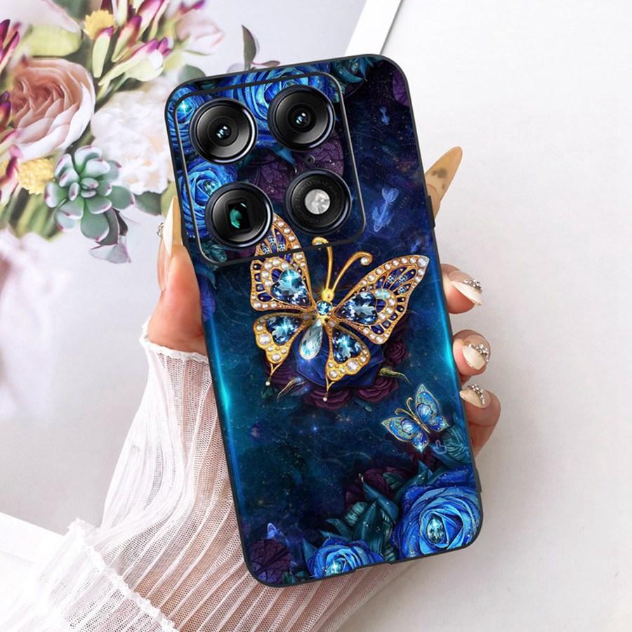 For Motorola Signature 6.8'' Case Cute Cat Cartoons Pattern Soft Silicone TPU Funda For MotoX70 Air Pro Signature Back Covers