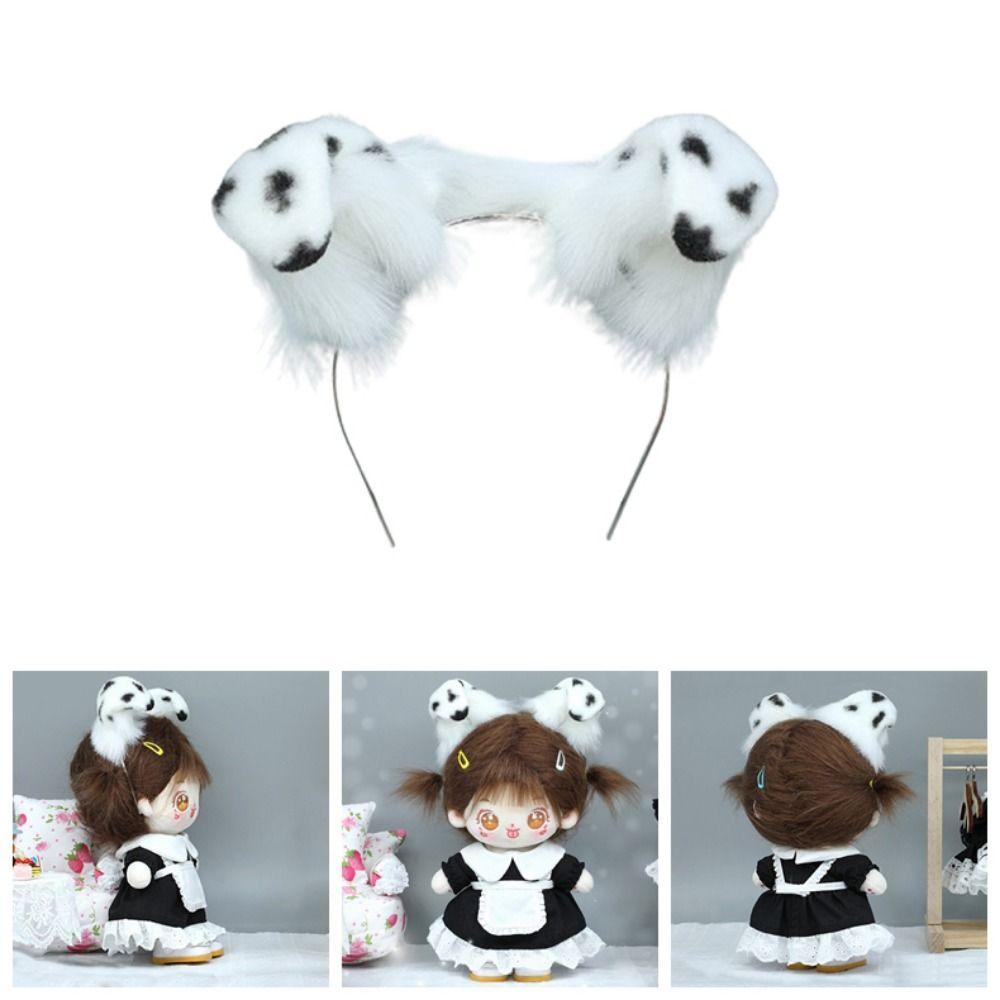 

Kawaii Dog Ear Headwear Dog Ears 20cm Plush Doll Headwear Doll Hair Decoration Style 1