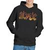 AC/DC Mens Fire Logo Hoodie