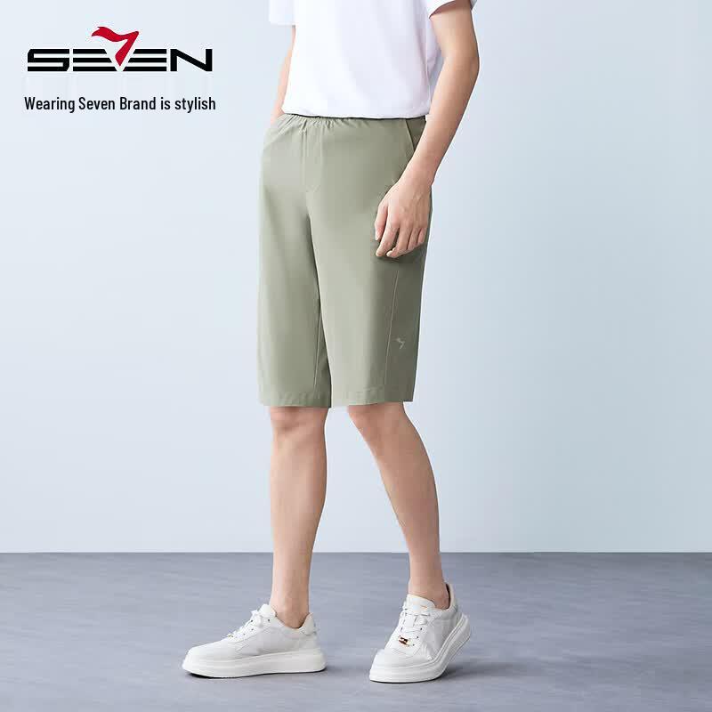 SEVEN Men's Water-Repellent Lightweight Loose Fit Summer Shorts