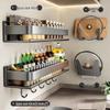 Yuzhuxun No-Drill Wall-Mounted Kitchen Storage Rack