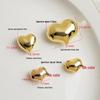 14K Gold-Gefüllt 3D Herzperle Pfirsichkristall Armband DIY Schmuckmaterial