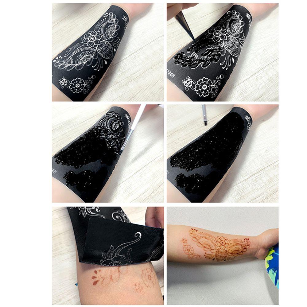 Tool Henna Stencil Body Art Sticker Template Temporary Tattoo Stencil Hollow Drawing Template