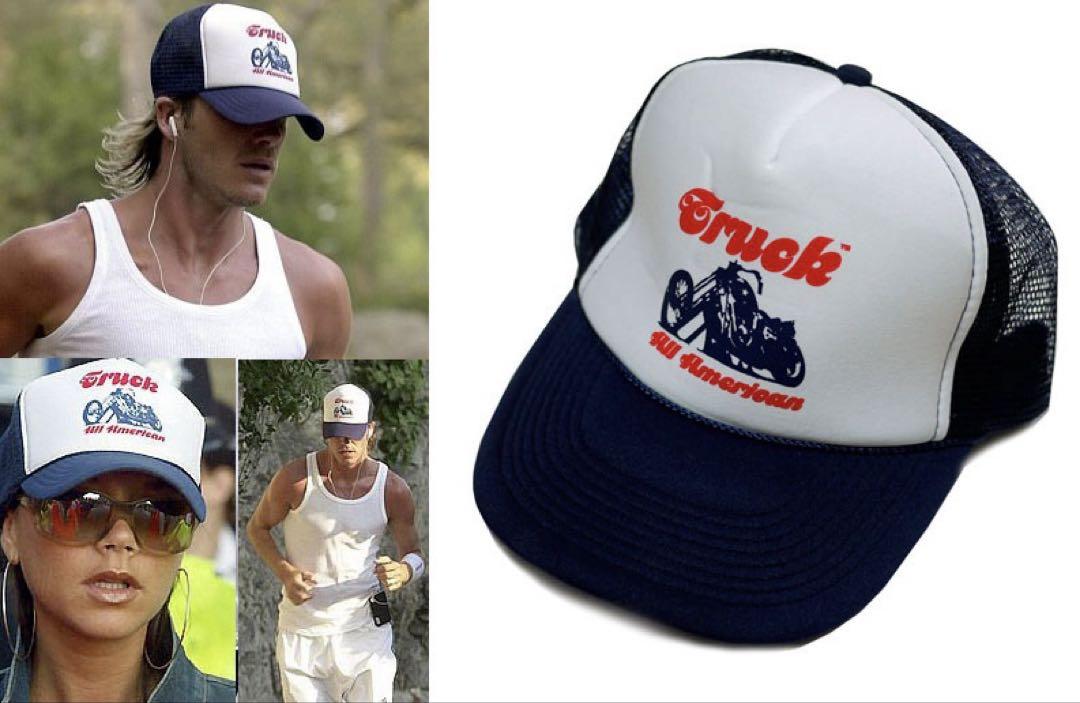 

[USED] Beckham mesh cap, navy, trucker cap