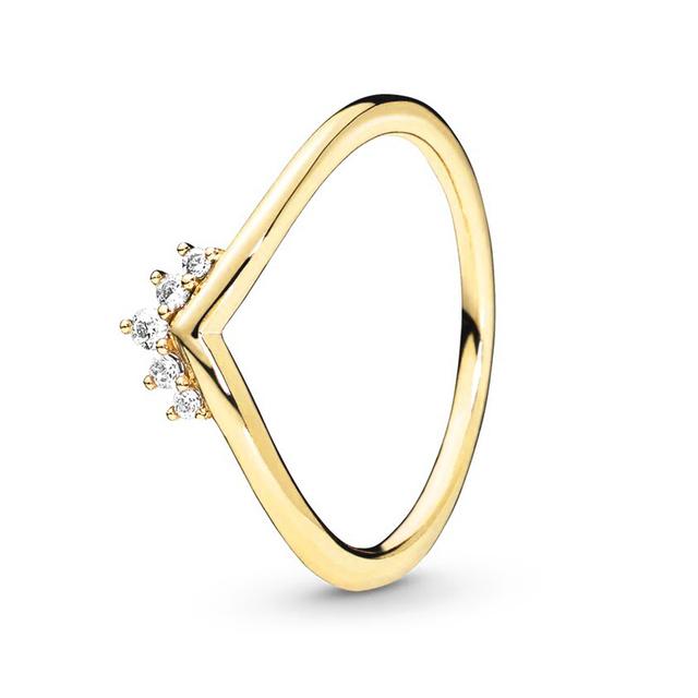 Anel Empilhável Cor Ouro Estilo Europeu Coroa Flor Anel de Dedo Para Mulheres Esposa Joia de Casamento Noivado Oferta Especial