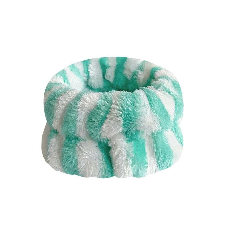 Women's Flannel Spa Headband & Wristband Set, Absorbent Wrist Bands for Face Wash
