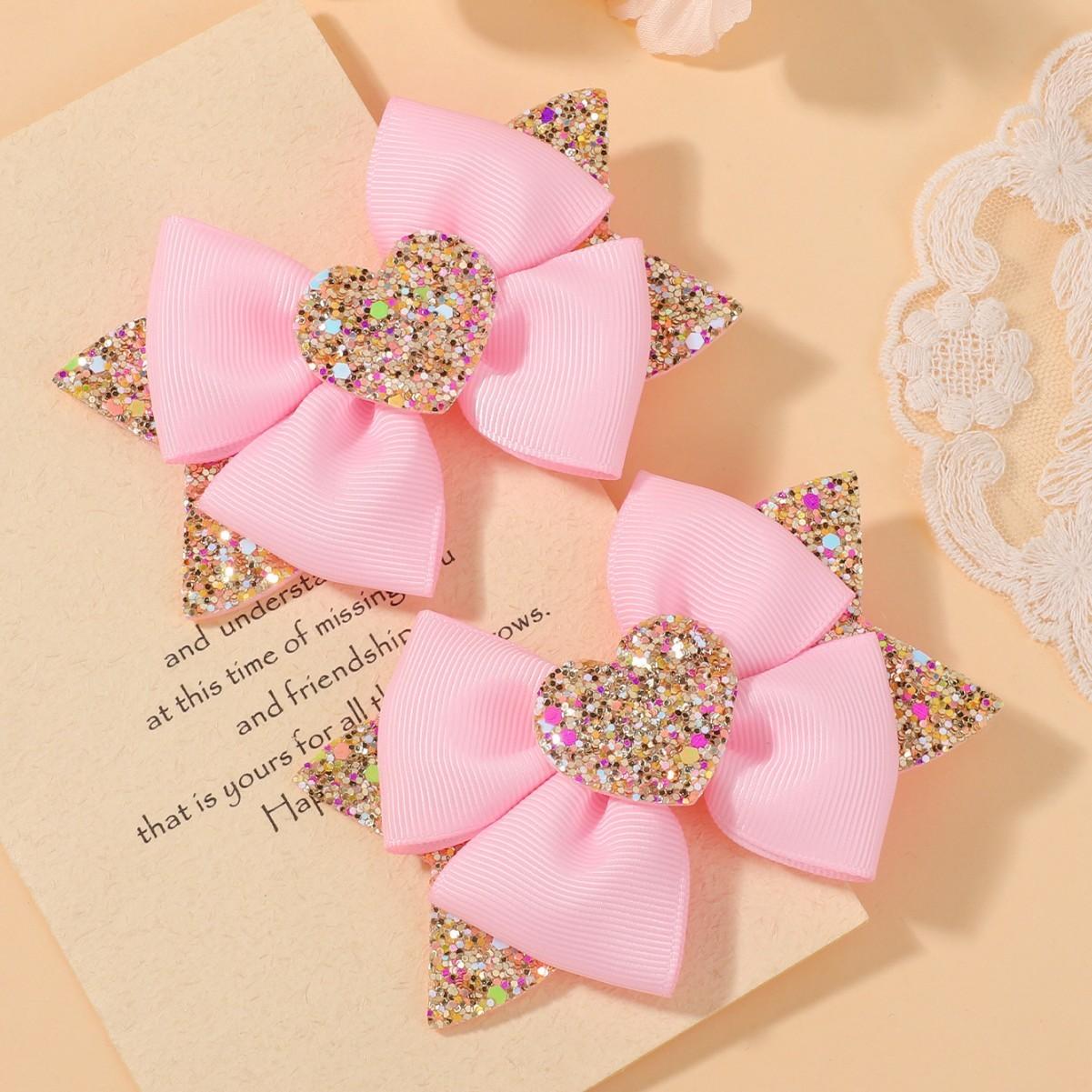 Accessory, Cute Girl Hair Clip One Size розовый