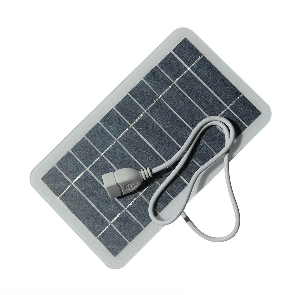 Încărcător Solar Telefon 2W 5V cu Ieșire USB pentru Camping în Aer Liber, Încărcare Baterie Externă Telefon Mobil
