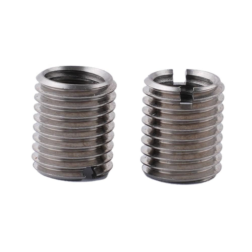 10 Stück Gewindeeinsatz-Set Reduzierhülsen Innengewinde M8x1.25 Außengewinde M10x1.25 12mm Länge