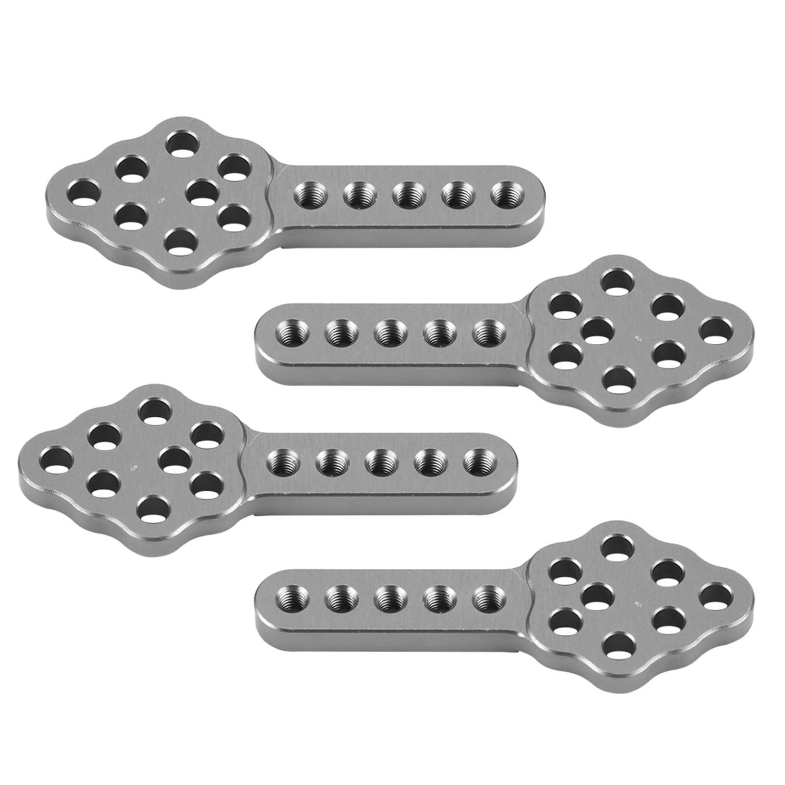 

4шт/комплект Кріплення амортизаторів для радіокерованої машини, регульована висота, для 1/10 краулера (Титановий колір)