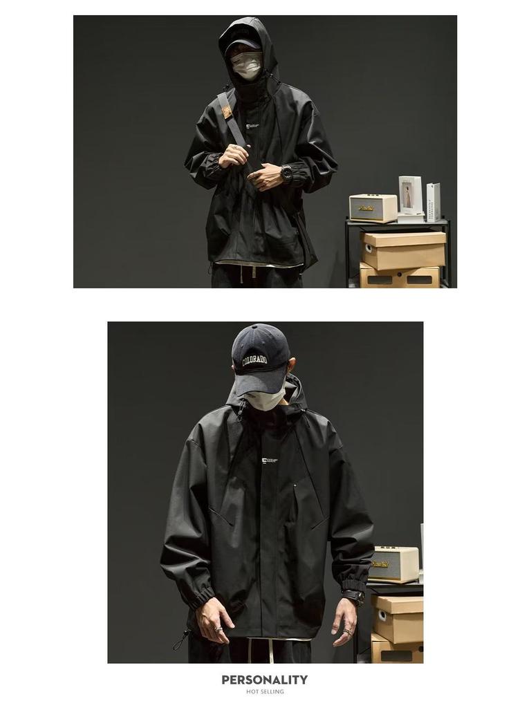 Unisex Windbreaker-Jacke: Vielseitiger Hongkong-Stil für Frühling und Herbst