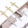5pcs/Lot 22x47mm Zinc Alloy Crystal Religion Cross Connectors For Women Men DIY Pendant Bracelet Necklace Jewelry Findings