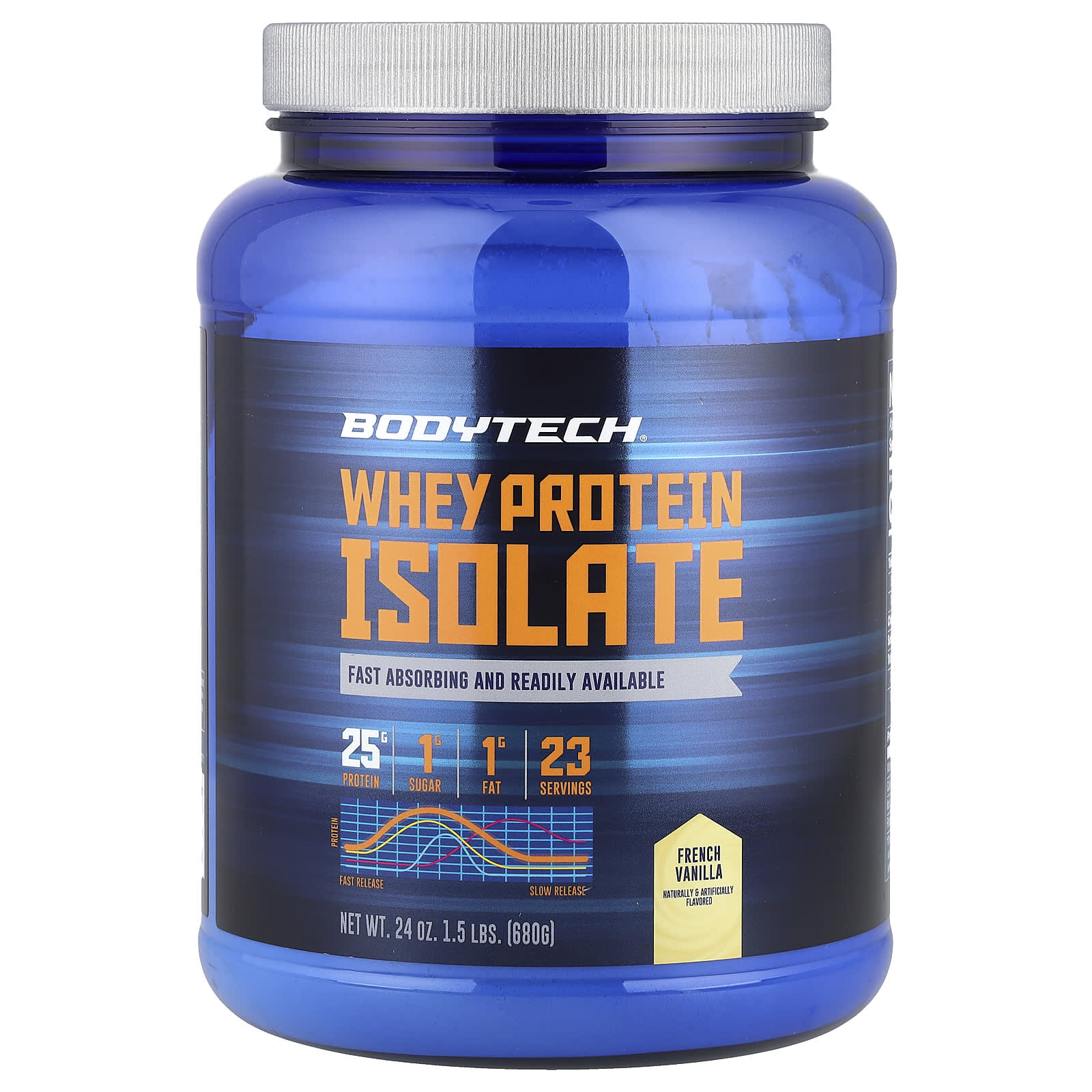 

BodyTech, whey protein isolate, French vanilla, 680 g (1.5 lb)