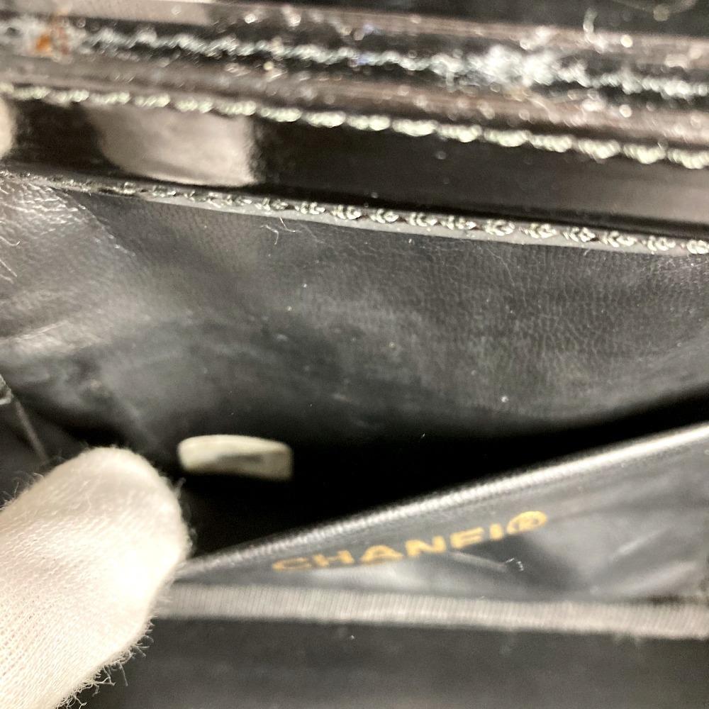 CHANEL With mirror CC logo Bag Vanity Bag Horizontal Cosmetics Pouch Hand Bag